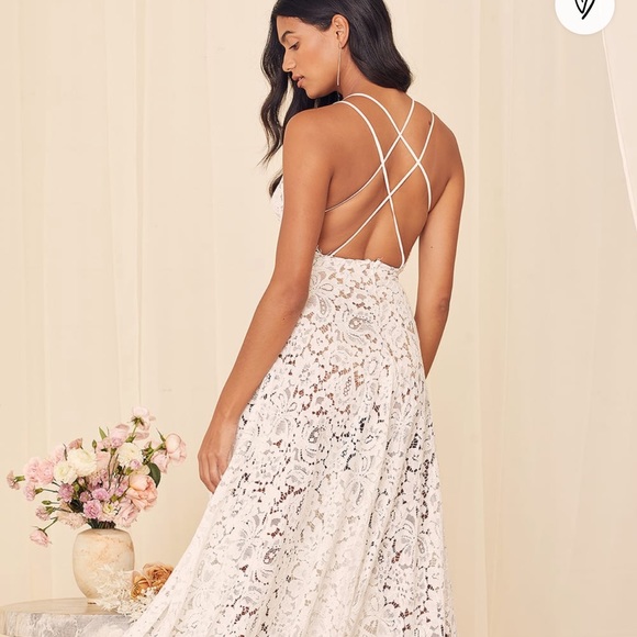 Lace beach wedding dress - Picture 2 of 7